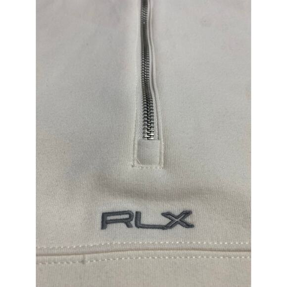 RLX Ralph Lauren Oversized Quarter-Zip Sweatshirt Cream White Size 2XL - Picture 13 of 16